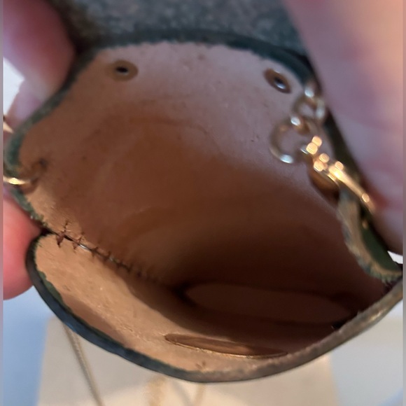 Green, leather, Owl purse. 7x4” - Picture 6 of 12